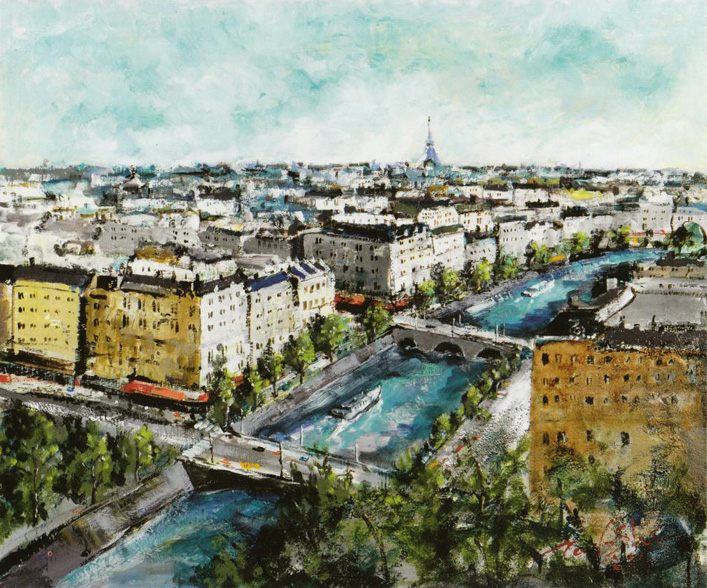 一枚の繪 ヨーロッパの街並みを描く 伊藤 直 油絵展