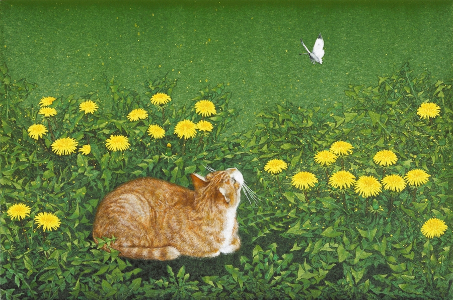 「春の訪れ」日本画Ｐ６号