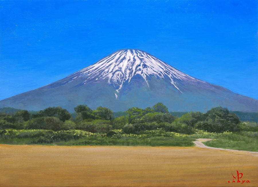 「羊蹄新緑」油彩4 号　154,000円