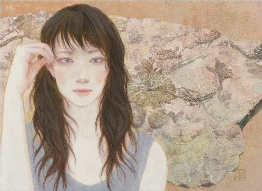 「記す」日本画4号　132,000円