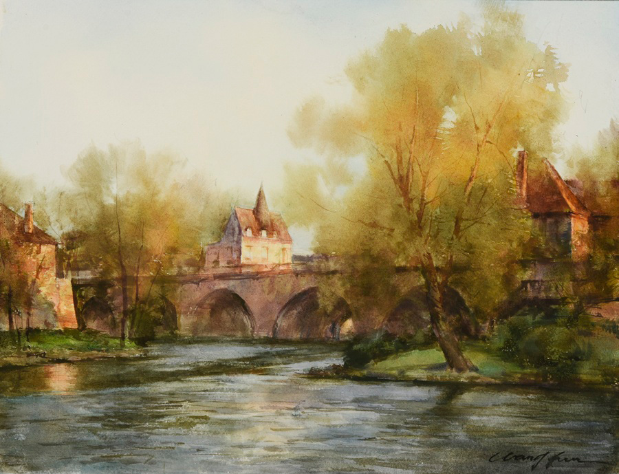 王軍 水彩画展－ヨーロッパ風景と花を透明水彩で描く－（福山天満屋