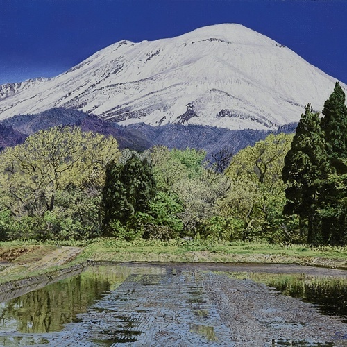 「浅間春望」 油彩6号