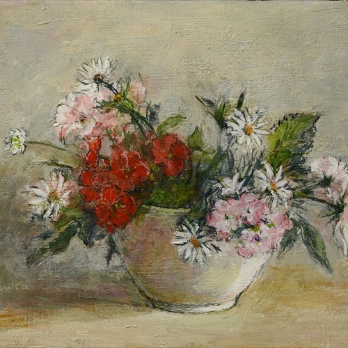 「春の花」 油彩4号