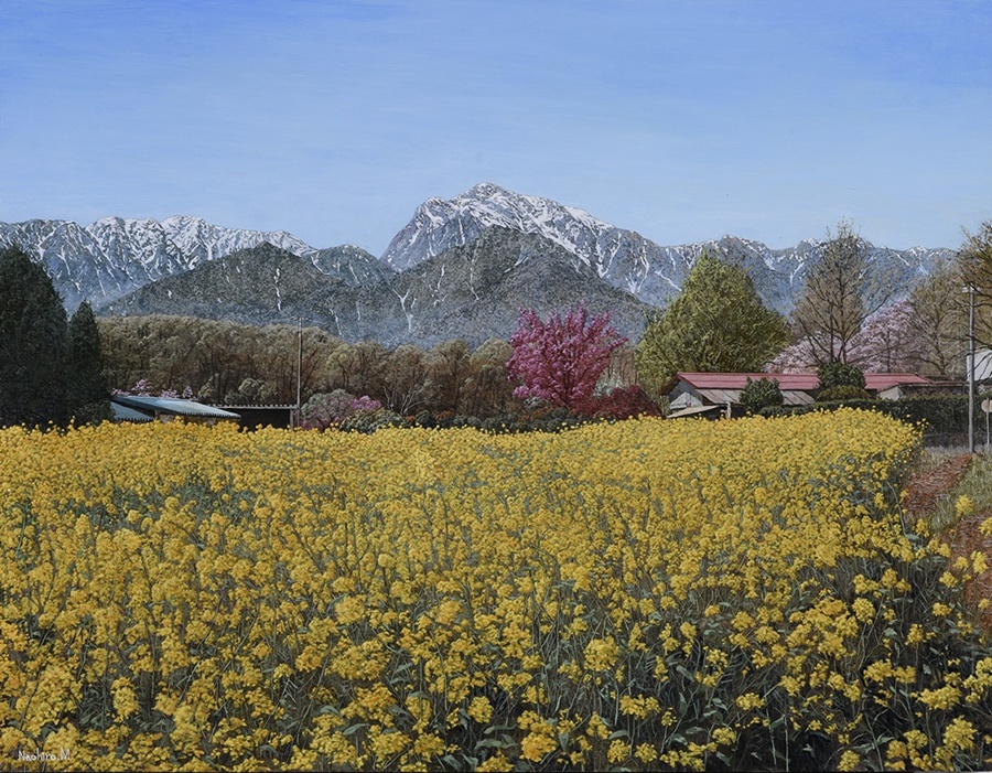 「春光」 油彩・アクリルP10号