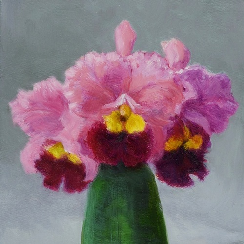 「カトレア」 油彩3号