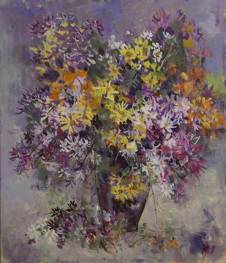 油絵　羽倉恭子　FMSサイズ　花 Spotlight－画家インタビュー 羽倉恭子 | 一枚の繪