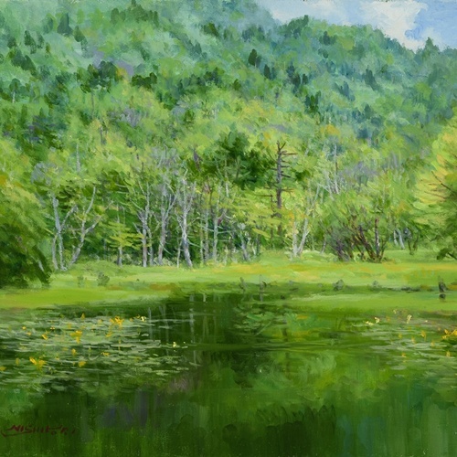 「光さす」 油彩6号