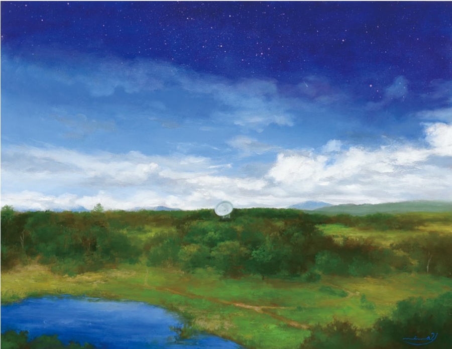 「再会」　油彩P10号　330,000円　 	